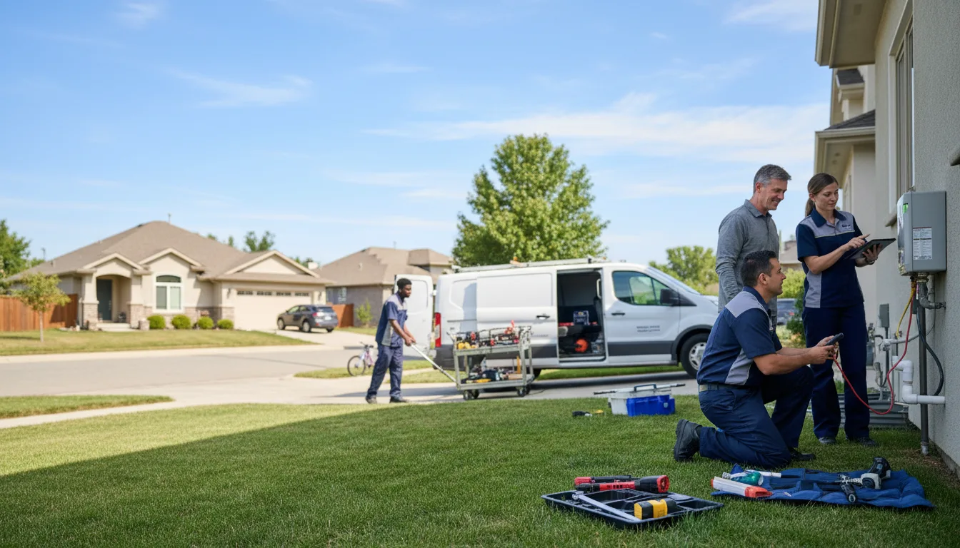 Tankless water heater service in Farley, IA